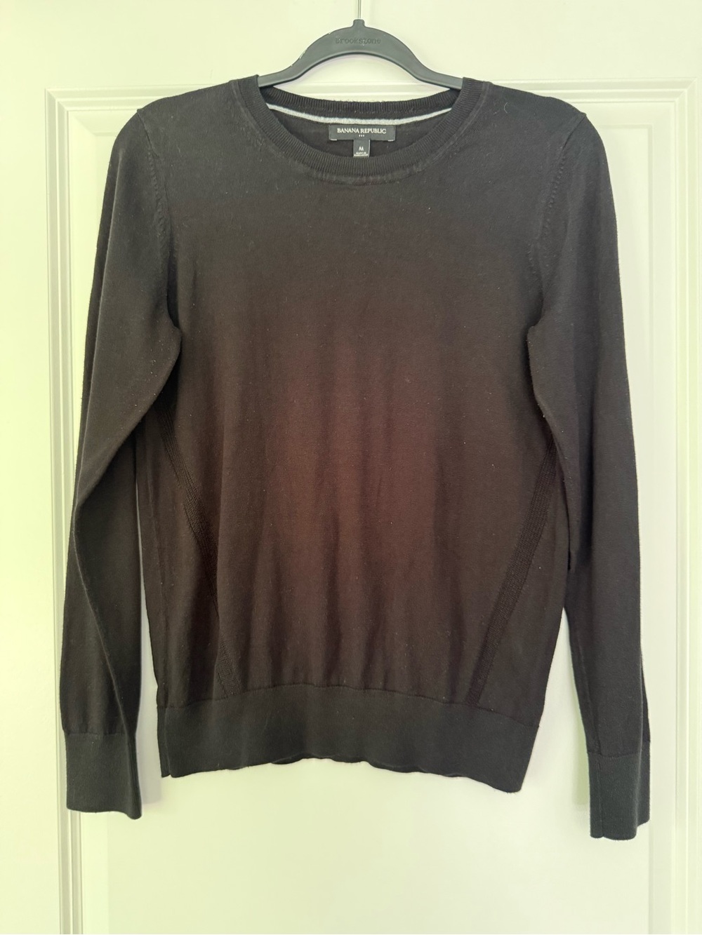 Banana Republic Black Knit Crew Sweater